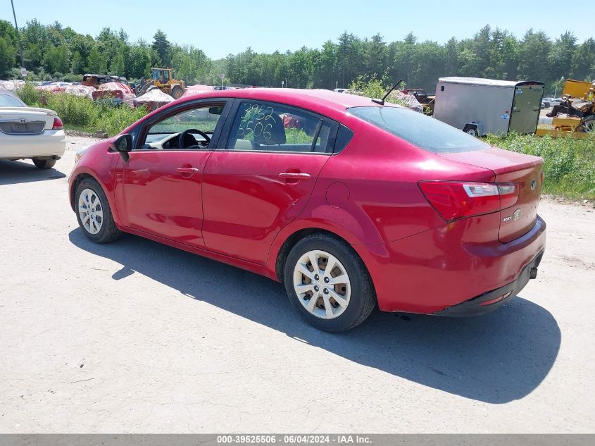 2013 Kia Rio Lx VIN: KNADM4A34D6219775 Lot: 39525506