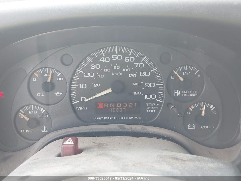 2002 GMC Savana Standard VIN: 1GKFG15M221234133 Lot: 39525517