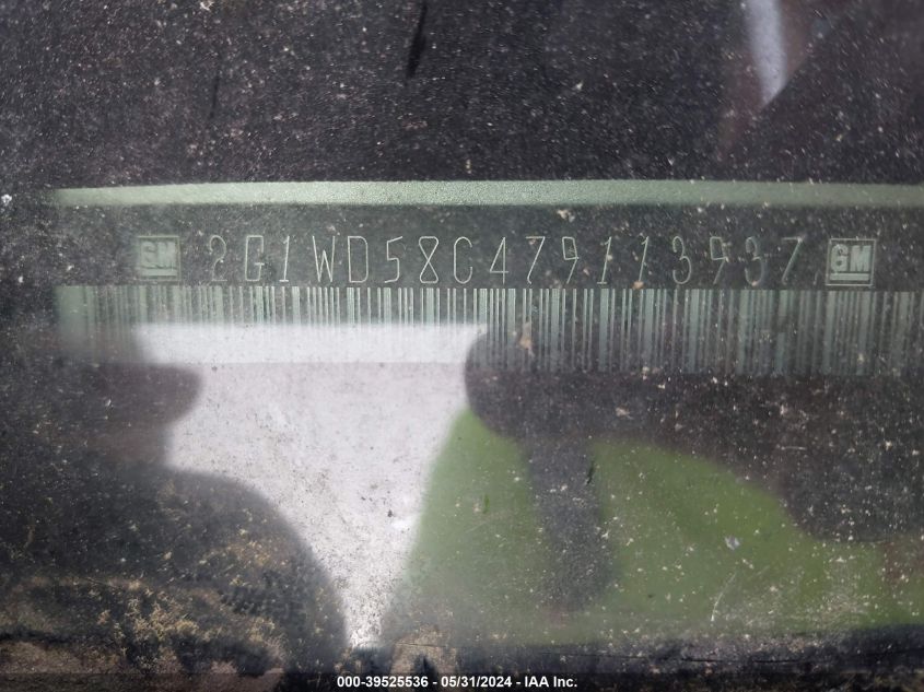 2007 Chevrolet Impala Ss VIN: 2G1WD58C479113937 Lot: 39525536