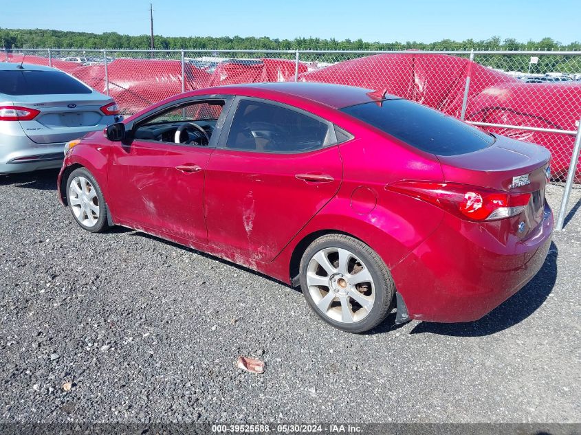 2013 Hyundai Elantra Limited VIN: 5NPDH4AE4DH424480 Lot: 39525588