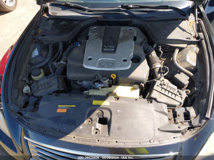 2010 Infiniti G37X VIN: JN1CV6EL2AM150080 Lot: 39525606