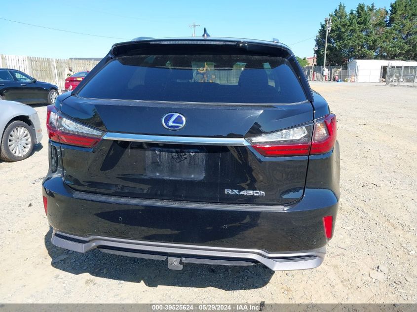 2016 Lexus Rx 450H VIN: 2T2BGMCA8GC008150 Lot: 39525624