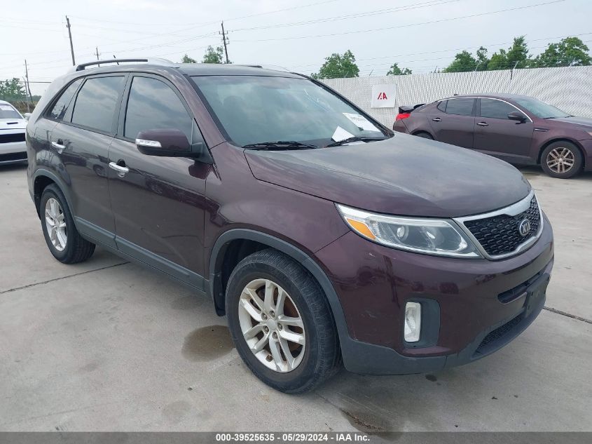 2014 Kia Sorento Lx VIN: 5XYKT4A65EG518293 Lot: 39525635