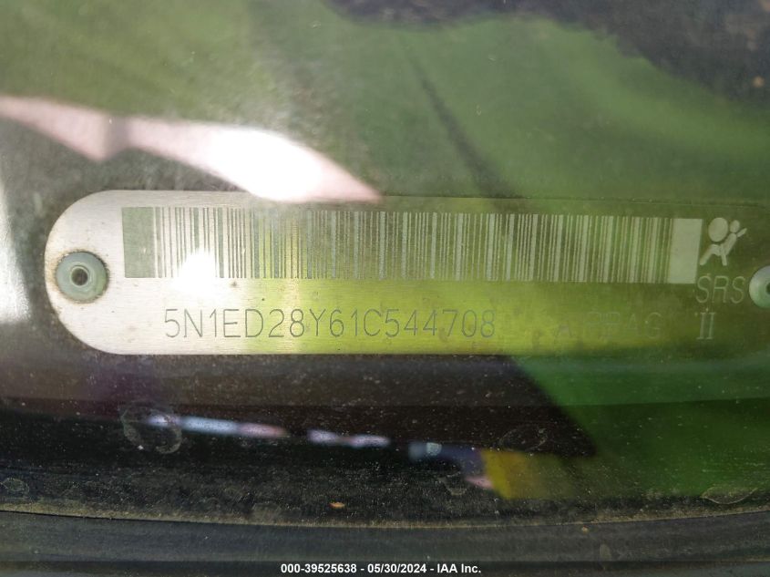2001 Nissan Xterra Se VIN: 5N1ED28Y61C544708 Lot: 39525638