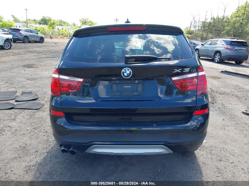 2017 BMW X3 xDrive28I VIN: 5UXWX9C50H0T06109 Lot: 39525681