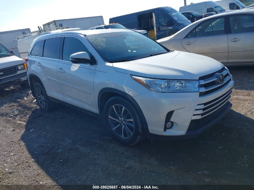 2019 Toyota Highlander Xle VIN: 5TDJZRFH2KS617640 Lot: 39525687