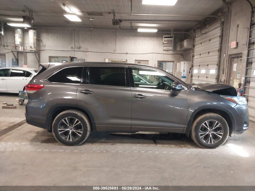 2018 Toyota Highlander Le Plus VIN: 5TDBZRFH2JS854230 Lot: 39525693