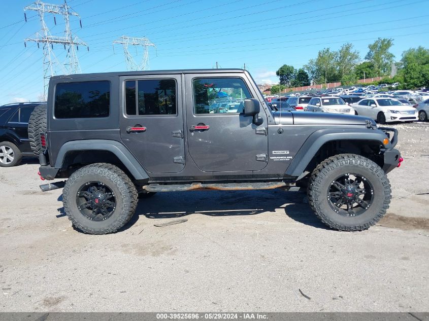 2017 Jeep Wrangler Unlimited Sport 4X4 VIN: 1C4BJWDG2HL545045 Lot: 39525696