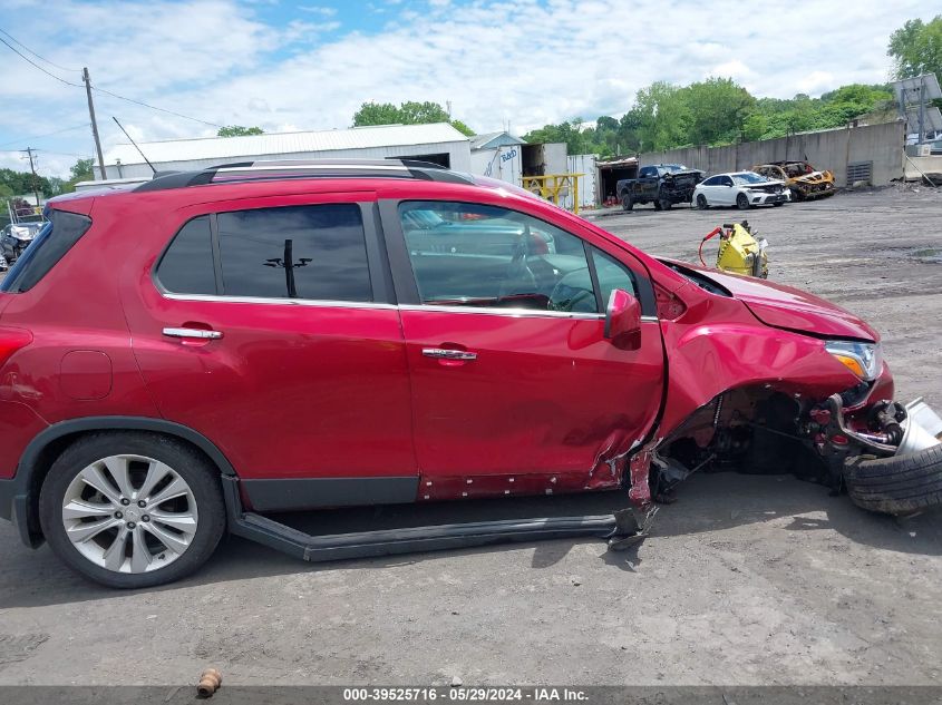 2019 Chevrolet Trax Premier VIN: 3GNCJRSB3KL255834 Lot: 39525716