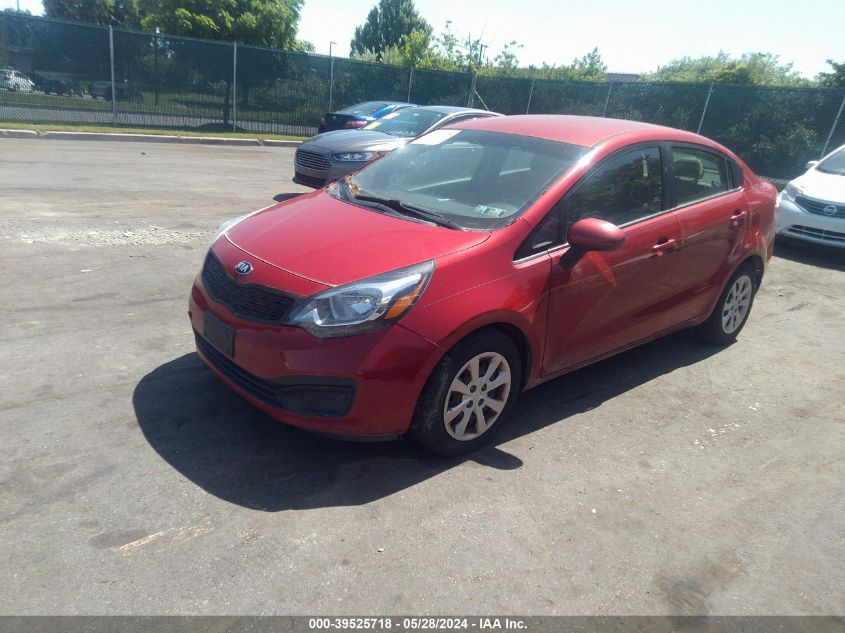 2014 Kia Rio Lx VIN: KNADM4A3XE6327884 Lot: 39525718