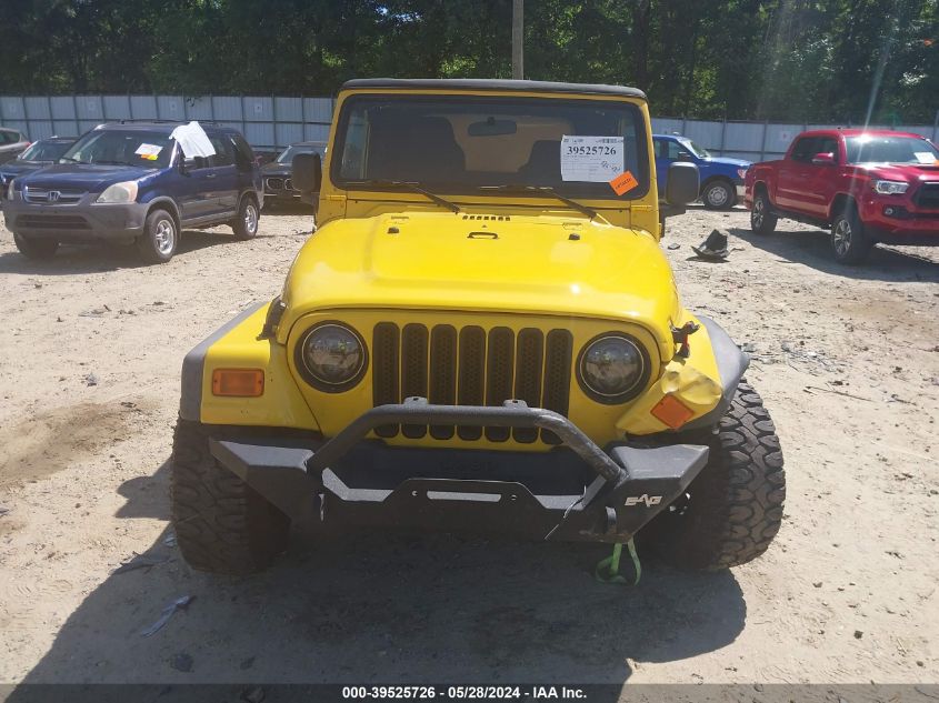 2003 Jeep Wrangler X VIN: 1J4FA39SX3P374375 Lot: 39525726