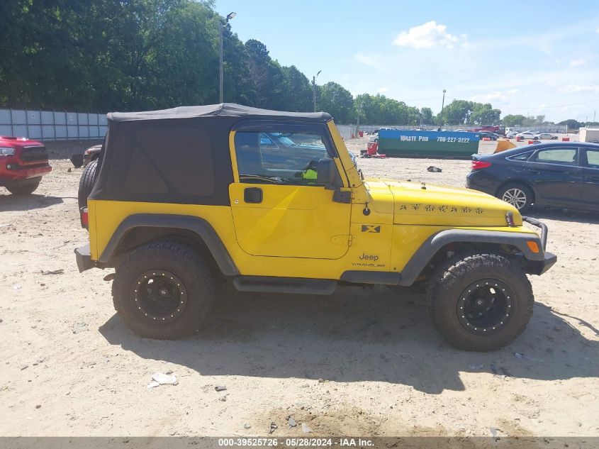 2003 Jeep Wrangler X VIN: 1J4FA39SX3P374375 Lot: 39525726