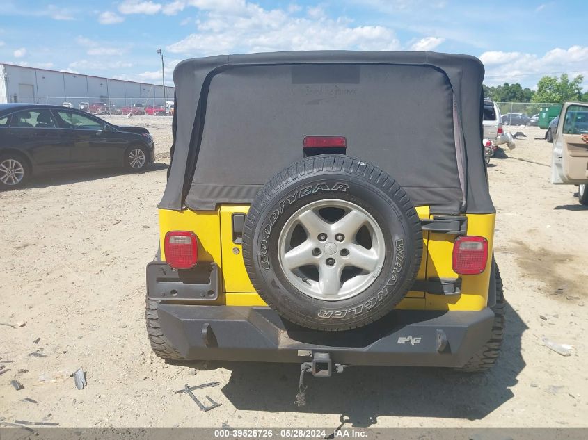 2003 Jeep Wrangler X VIN: 1J4FA39SX3P374375 Lot: 39525726