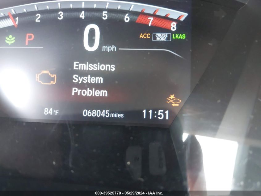 2019 Honda Cr-V Ex VIN: 2HKRW1H52KH511520 Lot: 39525770