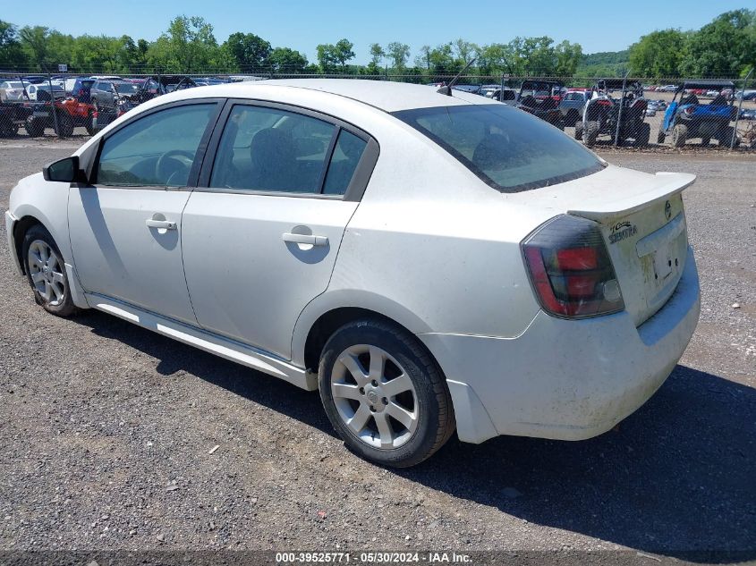 2010 Nissan Sentra 2.0Sr VIN: 3N1AB6AP3AL620796 Lot: 39525771