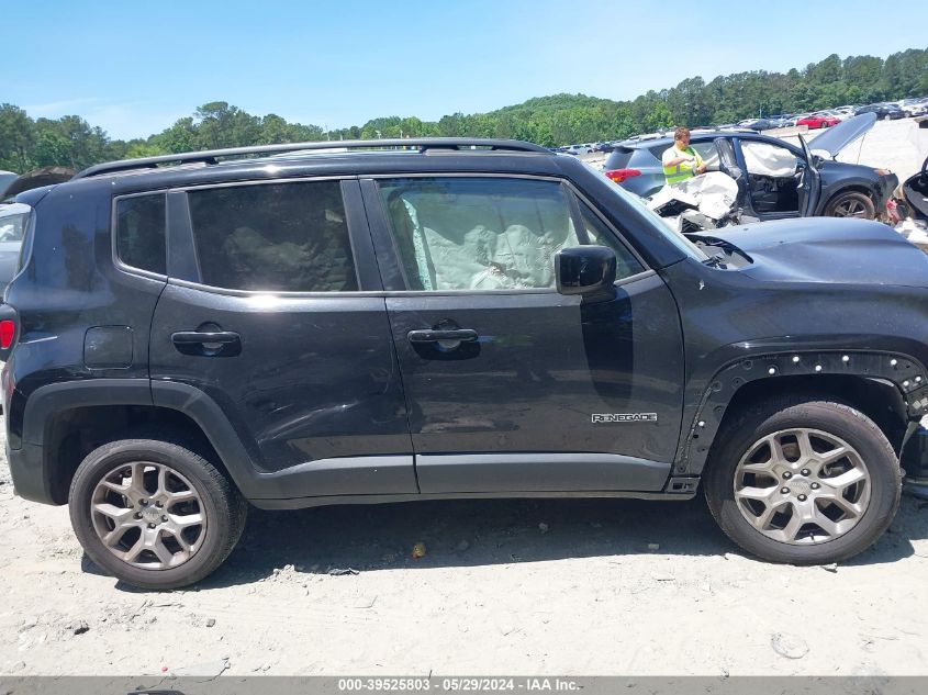2018 Jeep Renegade Latitude 4X4 VIN: ZACCJBBB8JPJ38141 Lot: 39525803