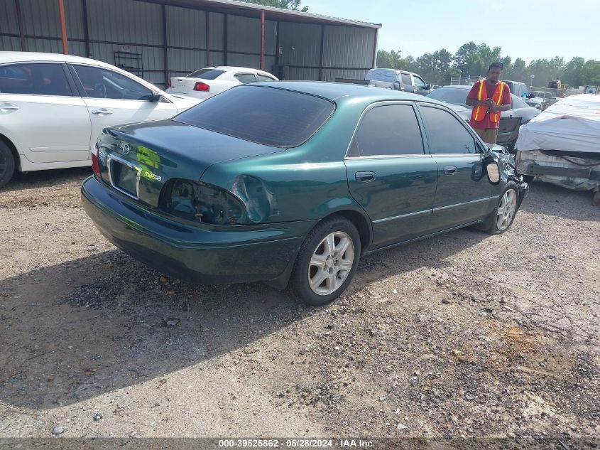 2000 Mazda 626 Es V6/Lx V6 VIN: 1YVGF22F0Y5105608 Lot: 39525862