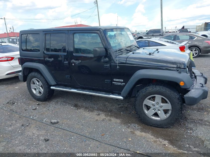 2016 Jeep Wrangler Unlimited Sport VIN: 1C4BJWDG1GL124044 Lot: 39525883