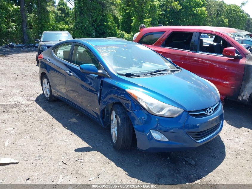 2013 Hyundai Elantra Gls/Limited VIN: KMHDH4AEXDU012016 Lot: 39525886