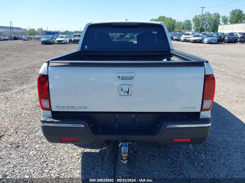 2017 Honda Ridgeline Rtl VIN: 5FPYK3F56HB021814 Lot: 39525892