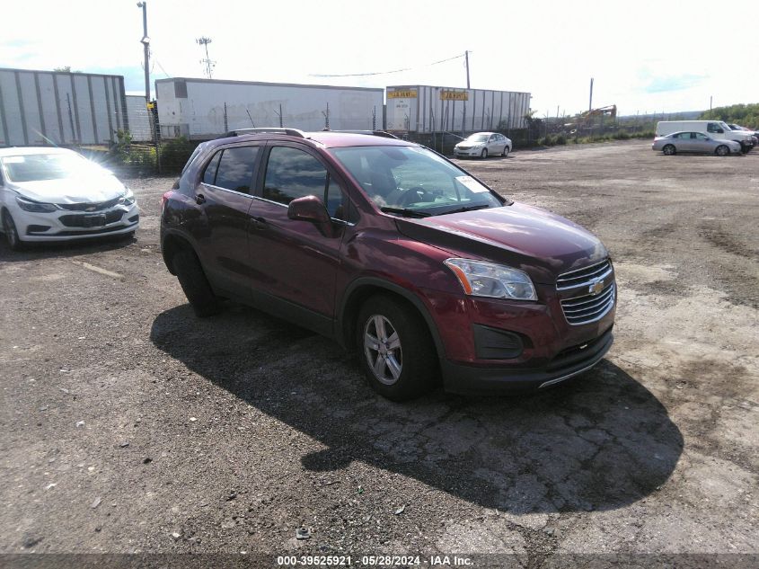 2016 Chevrolet Trax Lt VIN: 3GNCJPSBXGL264140 Lot: 39525921