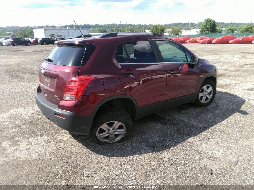 2016 Chevrolet Trax Lt VIN: 3GNCJPSBXGL264140 Lot: 39525921