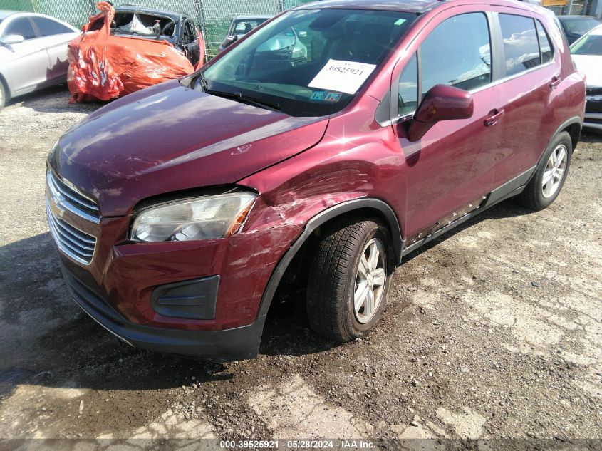 2016 Chevrolet Trax Lt VIN: 3GNCJPSBXGL264140 Lot: 39525921