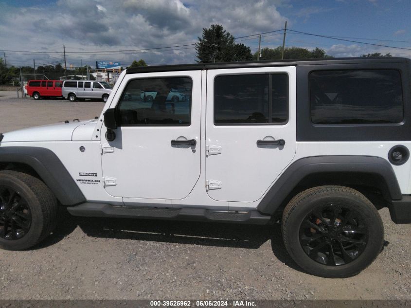 2017 Jeep Wrangler Unlimited Sport 4X4 VIN: 1C4BJWDG9HL554731 Lot: 39525962