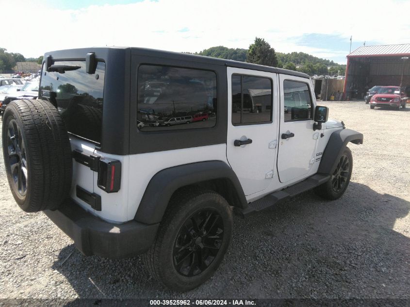 2017 Jeep Wrangler Unlimited Sport 4X4 VIN: 1C4BJWDG9HL554731 Lot: 39525962