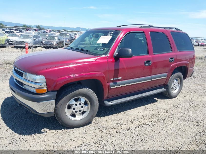 2003 Chevrolet Tahoe K1500 VIN: 1GNEK13T33J128220 Lot: 39525969