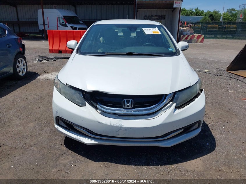 2013 Honda Civic Hybrid VIN: 19XFB4F23DE200033 Lot: 39526016