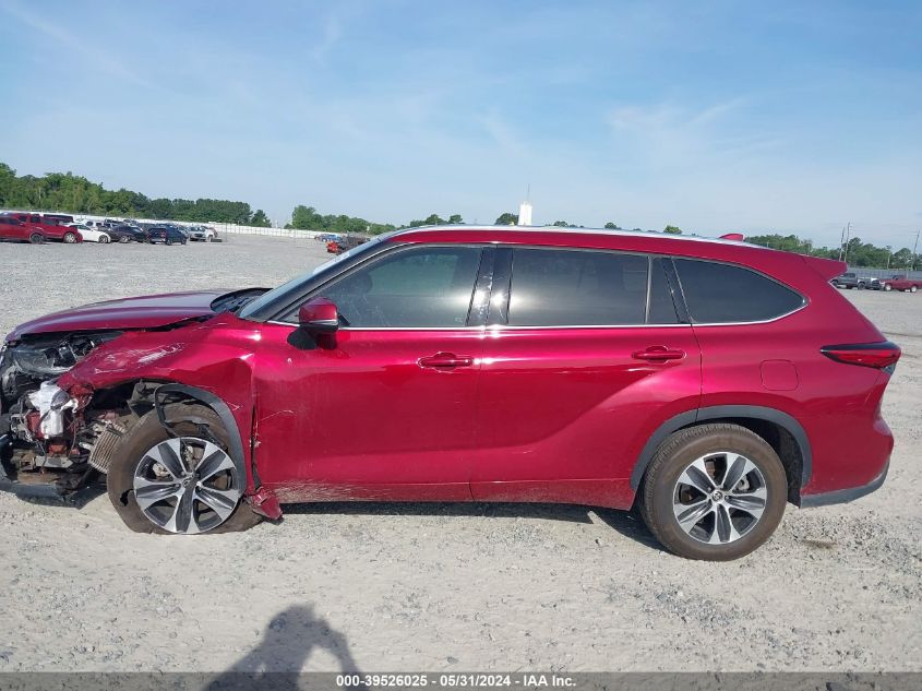 2021 Toyota Highlander Xle VIN: 5TDGZRAH4MS527023 Lot: 39526025