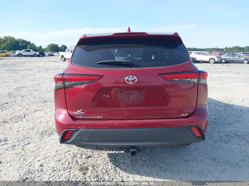 2021 Toyota Highlander Xle VIN: 5TDGZRAH4MS527023 Lot: 39526025