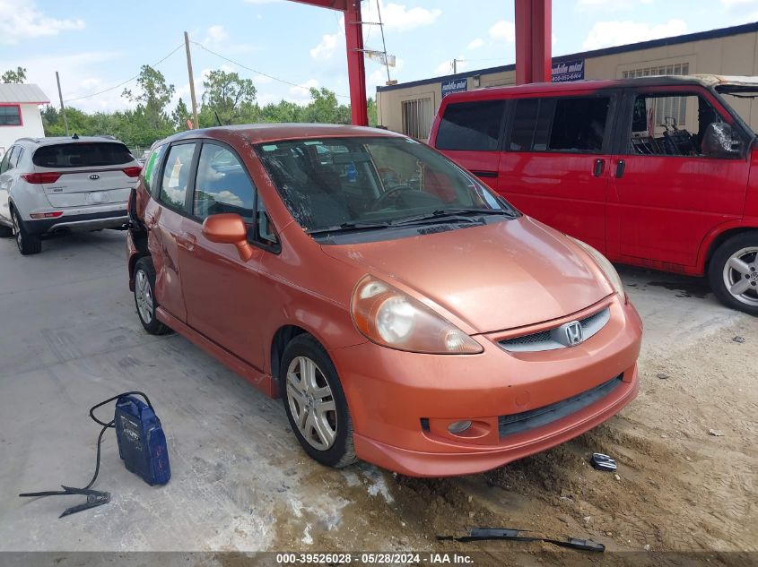 2008 Honda Fit Sport VIN: JHMGD38658S023222 Lot: 39526028