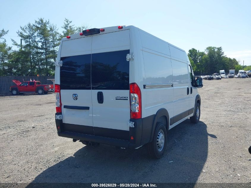 2024 Ram Promaster 2500 Tradesman High Roof 136 Wb W/Pass Seat VIN: 3C6LRVCG3RE146235 Lot: 39526029