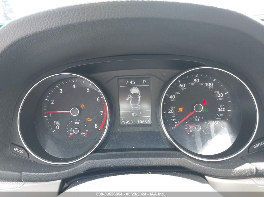 2017 Volkswagen Passat 1.8T S VIN: 1VWAT7A30HC058484 Lot: 39526054