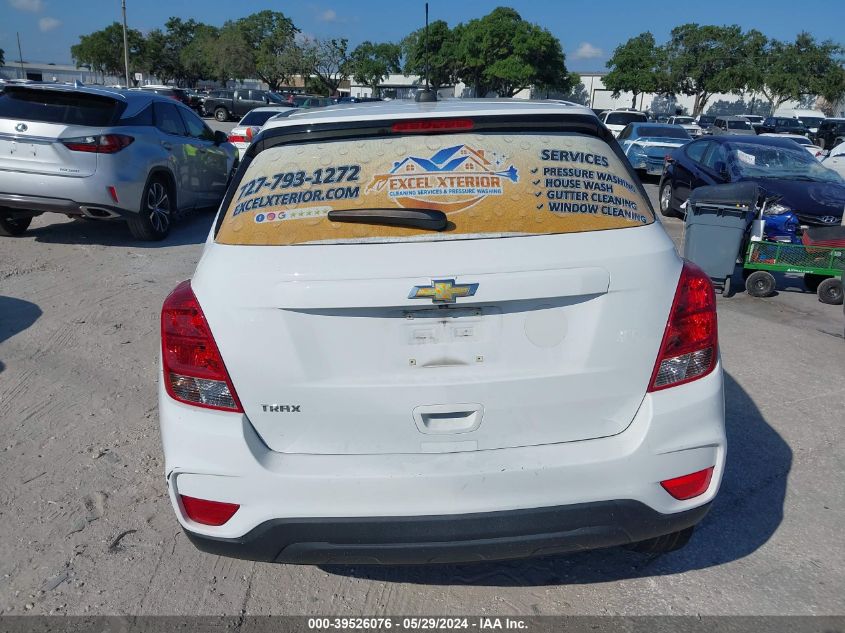 2020 Chevrolet Trax Fwd Ls VIN: KL7CJKSBXLB023750 Lot: 39526076