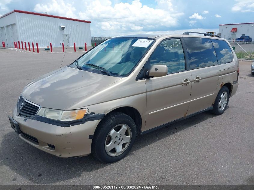 2000 Honda Odyssey Ex VIN: 2HKRL186XYH608992 Lot: 39526117