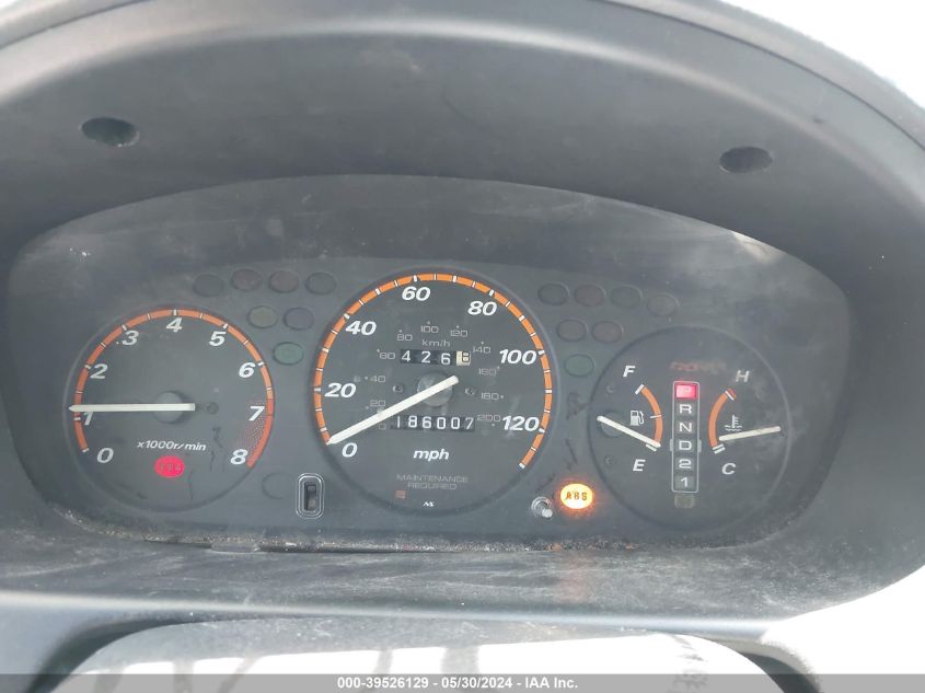 1998 Honda Cr-V Ex VIN: JHLRD1865WC037100 Lot: 39526129