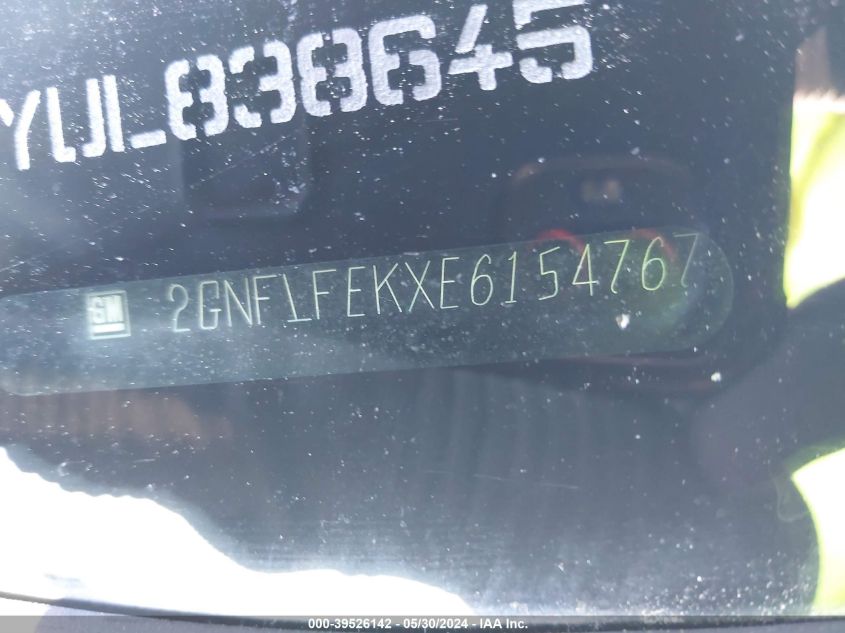 2014 Chevrolet Equinox 1Lt VIN: 2GNFLFEKXE6154767 Lot: 39526142