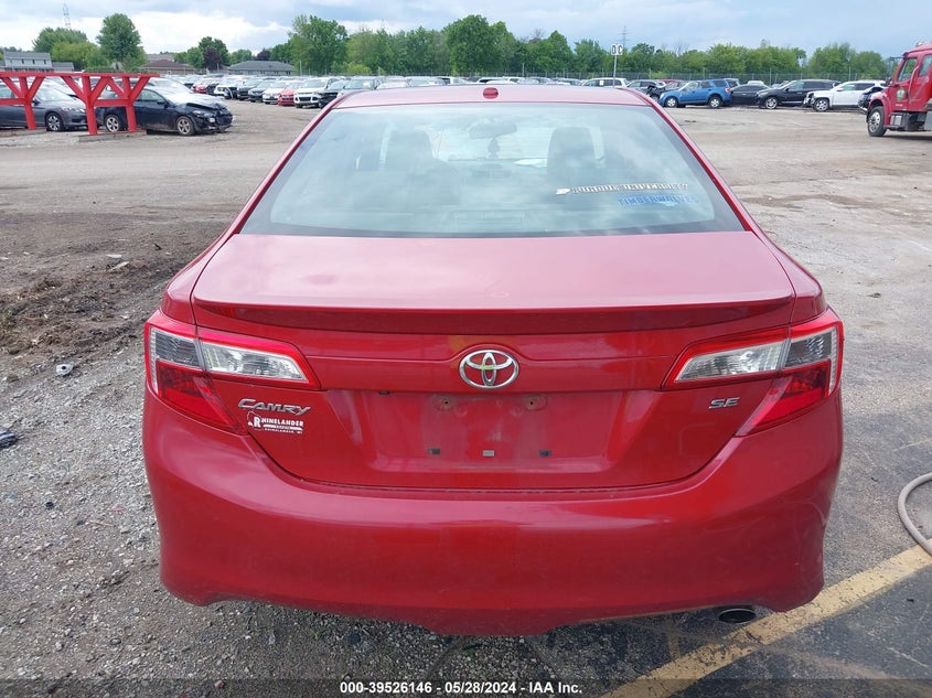 2013 Toyota Camry Se VIN: 4T1BF1FK3DU724510 Lot: 39526146