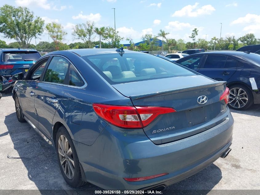 2015 Hyundai Sonata Sport VIN: 5NPE34AFXFH101100 Lot: 39526158