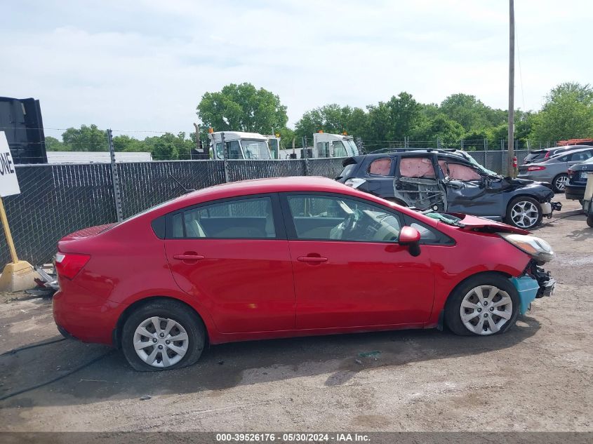 2013 Kia Rio Lx VIN: KNADM4A34D6305233 Lot: 39526176