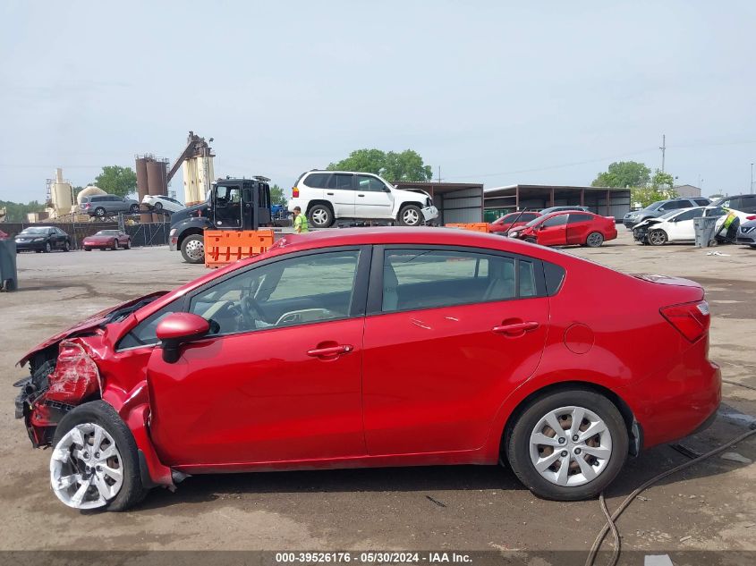 2013 Kia Rio Lx VIN: KNADM4A34D6305233 Lot: 39526176