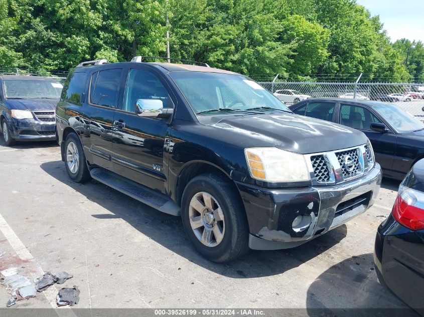 2006 Nissan Armada Se/Le VIN: 5N1AA08A66N743252 Lot: 39526199