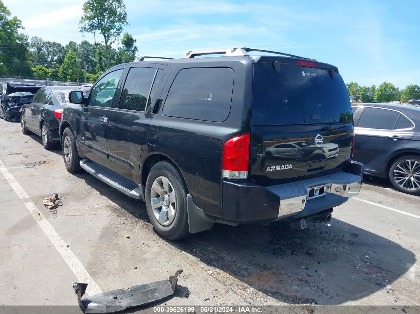 2006 Nissan Armada Le VIN: 5N1AA08A66N743252 Lot: 39526199