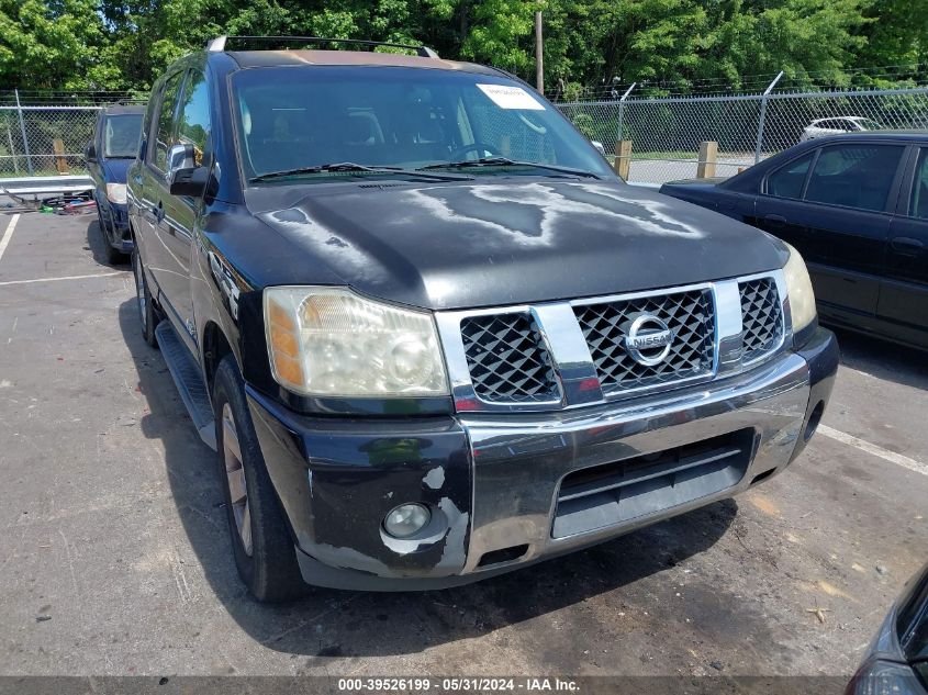 2006 Nissan Armada Le VIN: 5N1AA08A66N743252 Lot: 39526199