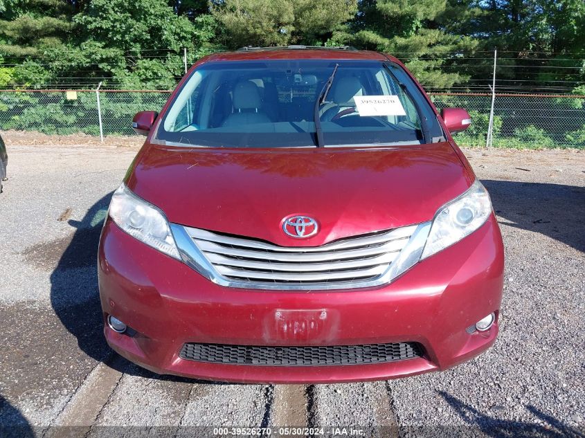 2013 Toyota Sienna Limited 7 Passenger VIN: 5TDDK3DC5DS050784 Lot: 39526270