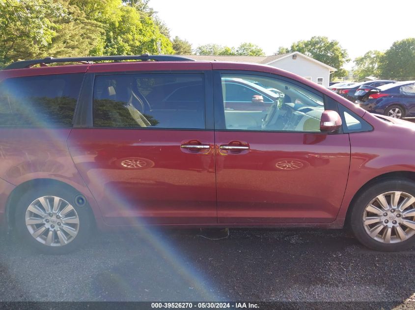 2013 Toyota Sienna Limited 7 Passenger VIN: 5TDDK3DC5DS050784 Lot: 39526270