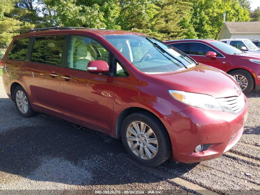 2013 Toyota Sienna Limited 7 Passenger VIN: 5TDDK3DC5DS050784 Lot: 39526270